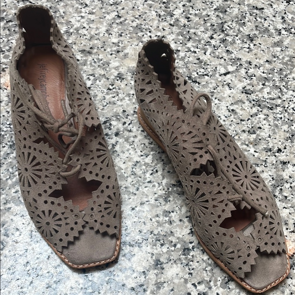 Jeffrey Campbell suede wedges
